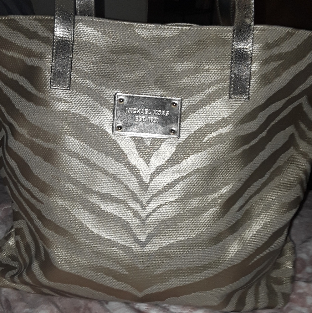 Authentic Michael Kors Metalic Animal Print